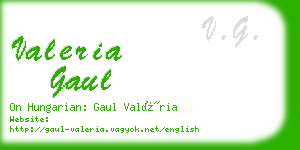 valeria gaul business card